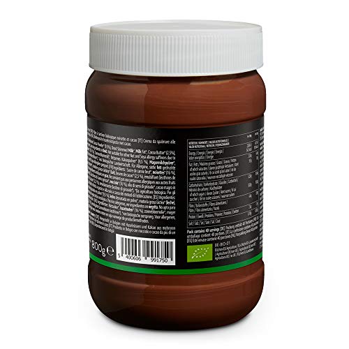 Marca Amazon - Happy Belly Select - Crema de cacao y avellanas ecológica, 800g