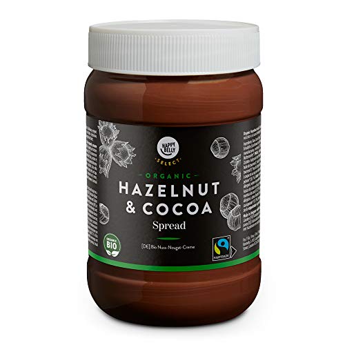 Marca Amazon - Happy Belly Select - Crema de cacao y avellanas ecológica, 800g