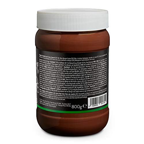 Marca Amazon - Happy Belly Select - Crema de cacao y avellanas ecológica, 800g