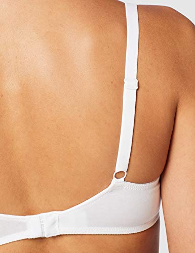 Marca Amazon - Iris & Lilly Sujetador de Algodón Estilo Camiseta Mujer, Pack de 2, Multicolor (Black/White), 100C, Label: 38C