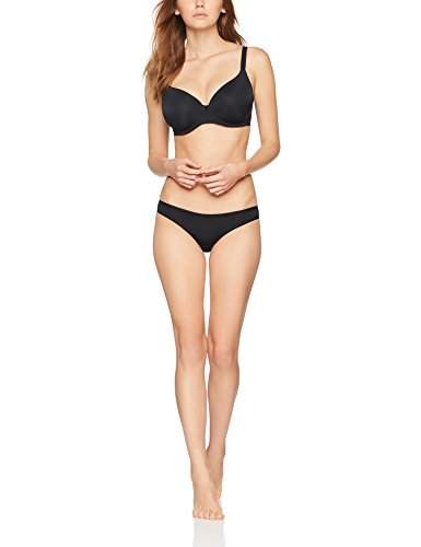 Marca Amazon - IRIS & LILLY Sujetador Estilo Camiseta Mujer, Negro (Black), 105D, Label: 40D