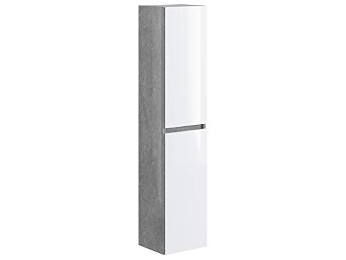 Marca Amazon - Movian Argenton - Columna de baño, 30 x 27 x 140 cm, gris