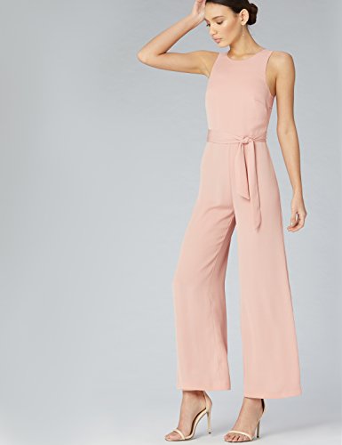 Marca Amazon - TRUTH & FABLE Mono de Noche sin Mangas Mujer, Rosa (Pink Soft Pink), 36, Label: XS