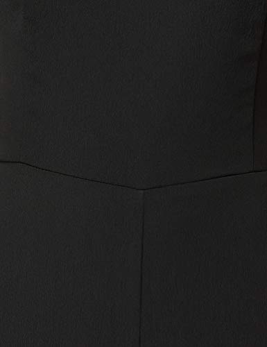 Marca Amazon - TRUTH & FABLE Vestido Midi Evasé de Gasa Mujer, Negro (Black), 48, Label: 3XL