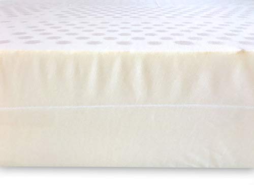 Marcapiuma - Colchón Látex Individual 90x190 Alto 20 cm - SEVENLIFE 20 - H2 Medio - 7 Zonas Ergonómico Antiácaros Antialérgico - Funda desenfundable Silver - 100% Fabricado en Italia