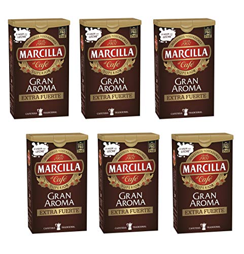 Marcilla Café molido Gran Aroma Extra Fuerte - 6 paquetes de 250 gr