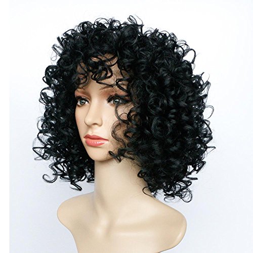 Marcus R Caveggf Sra. Mullido explosión Pelo Corto y Rizado Alambre de Alta Temperatura síntesis Fibra química Sombrero Moda cancioneta África rizos