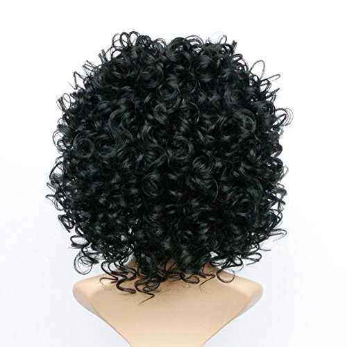 Marcus R Caveggf Sra. Mullido explosión Pelo Corto y Rizado Alambre de Alta Temperatura síntesis Fibra química Sombrero Moda cancioneta África rizos