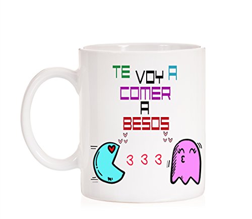 MardeTé Taza Te voy a Comer a Besos. Taza de Amor para Enamorados