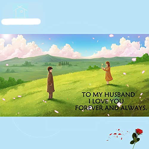 Marido Gift to My Marband Wallet Insert Never Forget That I Love You - Carteras de metal con texto en inglés "Love Note" plata