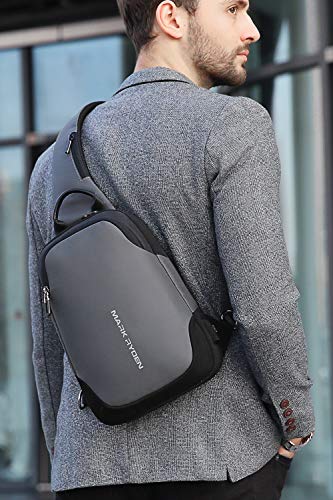 MARK RYDEN Bolso del Bolso del Pecho de la Honda Anti-Theft para los Hombres Bolso del Hombro del Viaje de Crossbody Impermeable Adaptado para 9.7"iPad …