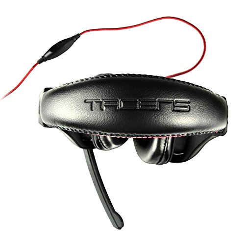 Mars Gaming MH1 - Cascos gaming con micrófono para PC (altavoces 40 mm, ultrabass, cancelación ruido, micrófono plegable, diadema cerrada y ajustable, ergonómico, jack 3.5 mm), color rojo
