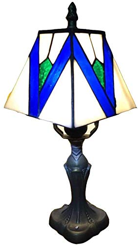 MARUA Lámpara Hermosa Y Creativa Protección para Los Ojos, Vidrio Led Lámpara De Tiffany En La Tabla Linda del Estilo Mediterráneo Noche del Sitio De Iluminación De La Exposición