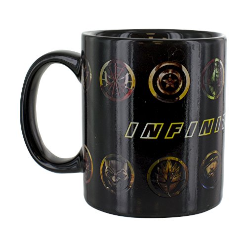 Marvel Avengers infinity Guerra calor cambio taza, cerámica, otros, 10 x 11 x 11 cm)