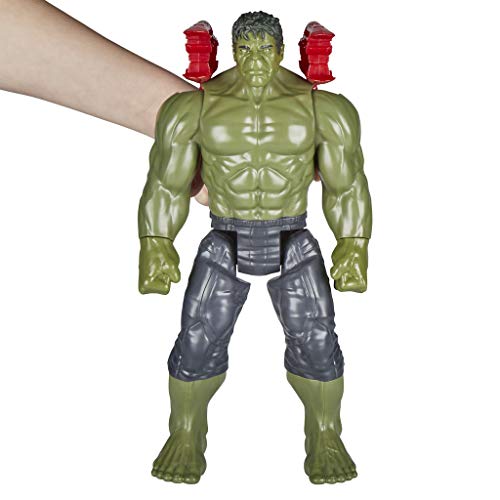 Marvel- Hulk with Titan Hero Power FX Port Series, Color Azul, Verde (Hasbro E0571EU4)
