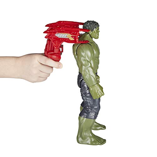 Marvel- Hulk with Titan Hero Power FX Port Series, Color Azul, Verde (Hasbro E0571EU4)