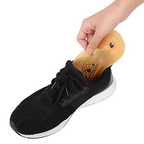 Masaje Plantillas magnéticas Transpirable Pie Terapia magnética Imán Cuidado de la salud Plantillas de masaje Reflexología del pie para el tratamiento de Fascitis Alivio del dolor(41-45)