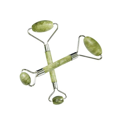 Masajeador Facial de Piedra de Jade para Cuerpo,Cara,Cuello,Cabeza. Antienvejecimiento Terapia de frío (Pack de 2)
