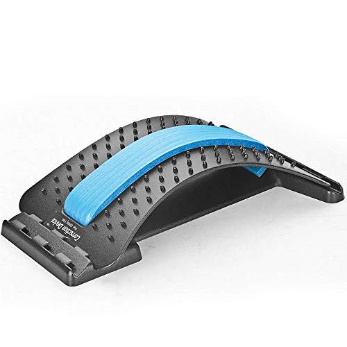 Masajeadores para la espalda, dispositivo de estiramiento de la civiera trasera, corrector de postura de oficina, alivio del dolor en la espalda y en la talla, mejora de la postura del cuerpo.