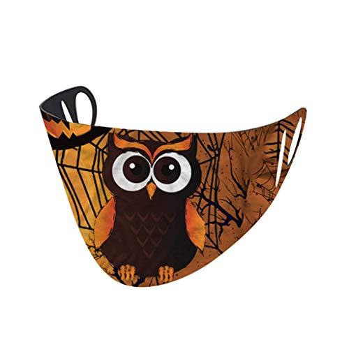 Másc-ara de Halloween 1PC Tela de algodón con Anti-contaminación de Polvo del Filtro de Aire 4 Lavable, Reutilizable Polvo y el Humo, cinturón Ajustable XXHHH