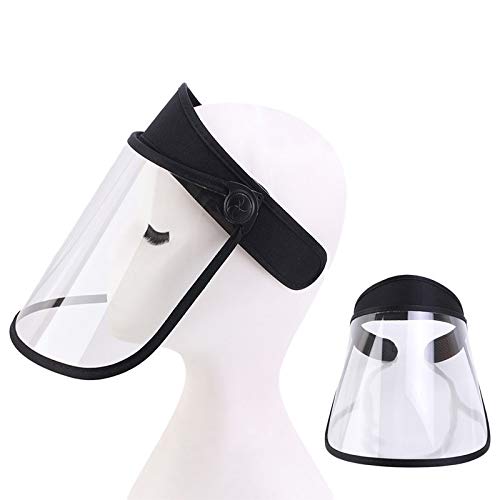 Máscara anti-saliva Película de Protección, anti-arena, anti-niebla, sol sombrero ajustable marco visera