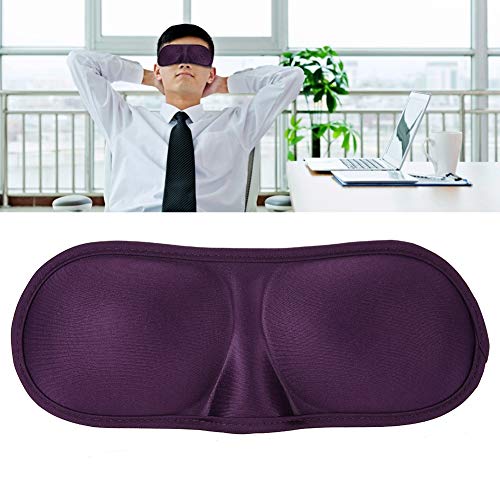 Máscara de ojos para dormir, ajustable 3D ultra suave y transpirable, parche para dormir para mujeres y hombres, funda de viaje y sueño en casa para sombrear los ojos (púrpura)