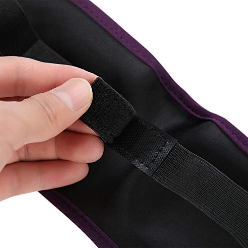 Máscara de ojos para dormir, ajustable 3D ultra suave y transpirable, parche para dormir para mujeres y hombres, funda de viaje y sueño en casa para sombrear los ojos (púrpura)
