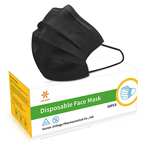 Máscara facial desechable negro