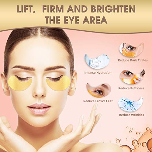 Máscara para los ojos, (30 pares) parches debajo del ojo veganos