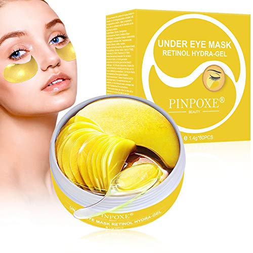 Máscara Para Los Ojos, Máscara Para Ojos de Colágeno, Ojos Parches, Parches Para Los Ojos, Contorno de Ojos Antiarrugas, Anti Edad Para Ojeras, Bolsas, Patas de Gallo e Hinchazón, 30 Pares