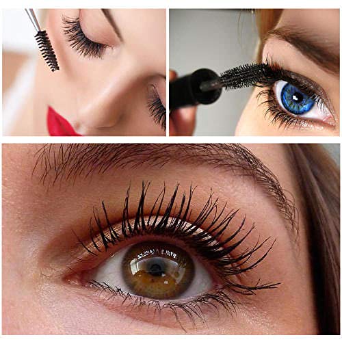 Mascara rizado rímel fibra alargada para agrandar los ojos