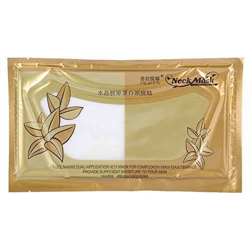 Máscaras de colágeno para el cuello, 10 piezas, piel blanca, reafirmante, hidratante, antiarrugas, gel antienvejecimiento, parches de gel