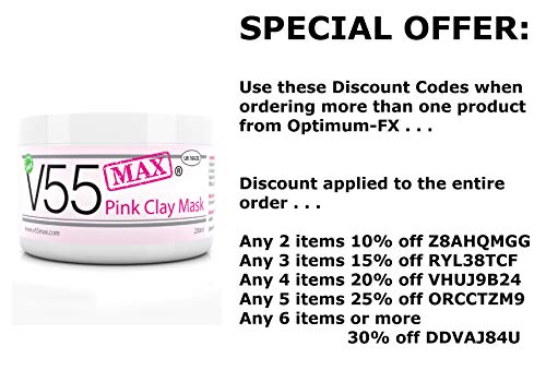 Mascarilla de Facial Fórmula Purificadora con Arcilla Rosa - Desintoxica la Piel Reduce las Arrugas Limpiador Profundo de Hialurónico para Poros Estimula el Colágeno Adecuado para Hombre y Mujer 200ml