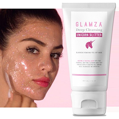 Mascarilla de limpieza profunda Unicorn Glitter de puntos negros para cuidado de la piel, de Glamza