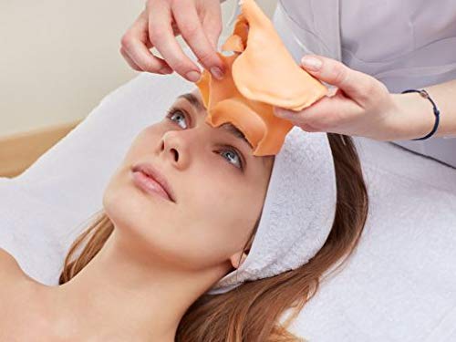 Mascarilla facial hidratante de alginato en polvo, removedor de espinillas Mascarilla puntos negros Mascarilla Vegan, sin aclarado, exfoliante 200 g (Mascarilla exfoliante de Papaya)