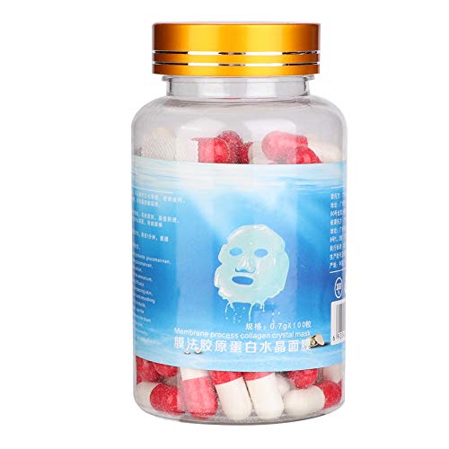 Mascarilla hidratante de colágeno, mascarilla blanqueadora casera, mascarilla hidratante reparadora, mejora la elasticidad de la piel, mejora la escasez de agua facial, mascara de color se desvanece