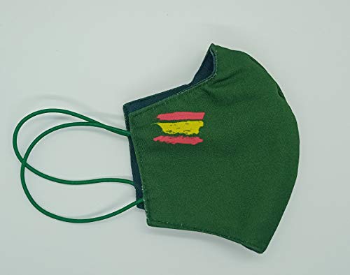 Mascarilla Higiénica multifunción, reutilizable, protección contra el polvo. PACK 3UND (VERDE)