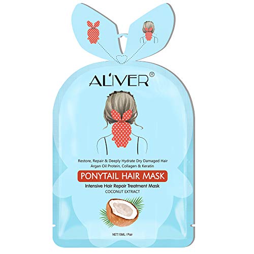 Mascarilla para el Tratamiento del Cabello Acondicionador Profundo Mascarilla Reparadora para el Cabello Seco y Dañado Mascarilla Nutritiva para el Cabello Recuperar la Elasticidad del Cabello (Azul)