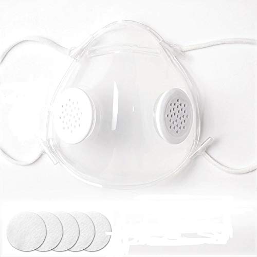 Mascarilla transparente, mascarilla para lectura labial, mascarilla PM 2.5, mascarilla para trabajo de cara al publico, transparent mask