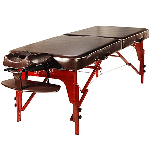 Master Massage Monroe Mobil - Camilla de masaje (plegable, 71 cm), color marrón