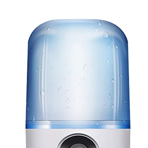 Matedepreso Facial Steamer Cold Mist Spray Handheld Face Steamer Skin Care SPA Travel Deep Cleaning Beauty Device(White)