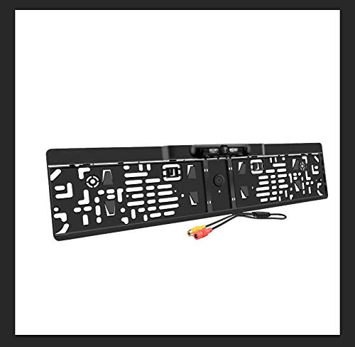 Matrícula del Coche Cámara de visión Trasera con visión Nocturna a Prueba de Agua 170 ° Ángulo de visión Inversión de Alta definición Cámara de estacionamiento de Respaldo con 4 Luces IR