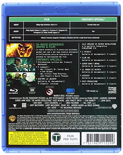 Matrix - Trilogy (3 Blu-Ray) [Italia] [Blu-ray]