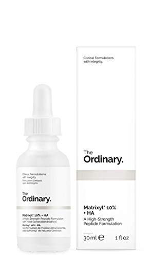 Matrixyl 10 % y HA 30 ml de The Ordinary, una fórmula de péptidos de alta potencia