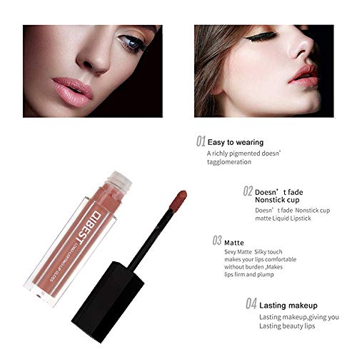Matte Liquid Lipstick Set, 6 Pcs Superstay Mate Ink Waterproof Lip Gloss Beauty Lips Makeup Set