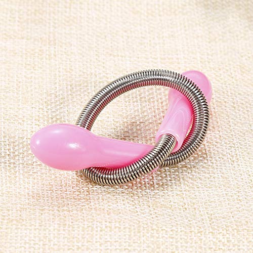 MAXGOODS 2 Piezas Palo Removedor Manual de Pelo Facial para Vello del Labio & Barbilla & Mejillas & Cuello, Resorte Original Herramienta de Depilación - Rosado
