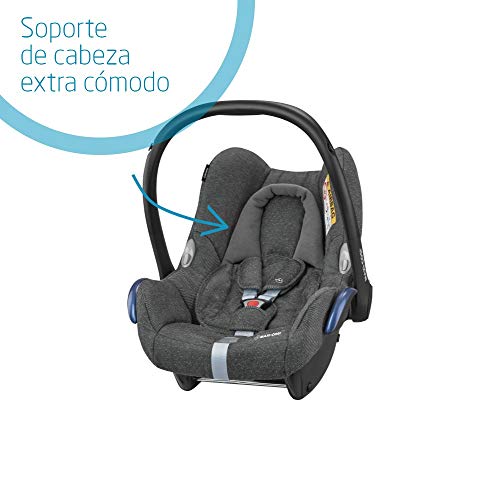 Maxi-Cosi CabrioFix, Silla de auto, reclinable y seguro para bebé, 0-12 meses, 0-13 kg, Sparkling Grey (gris)