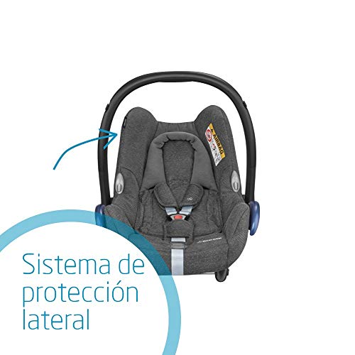 Maxi-Cosi CabrioFix, Silla de auto, reclinable y seguro para bebé, 0-12 meses, 0-13 kg, Sparkling Grey (gris)