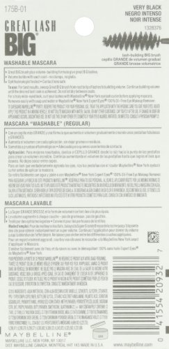 MAYBELLINE - Great Lash Big Washable Mascara 131 Very Black - 0.34 fl. oz. (10 ml)