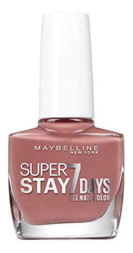 Maybelline New York esmalte efecto gel, Superstay 7 Days, colección unnude Dai tonos pastel, 898 Poet, 3 paquetes